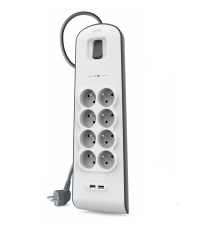 Belkin BSV804ca2M White 8 AC outlet(s) 2 m