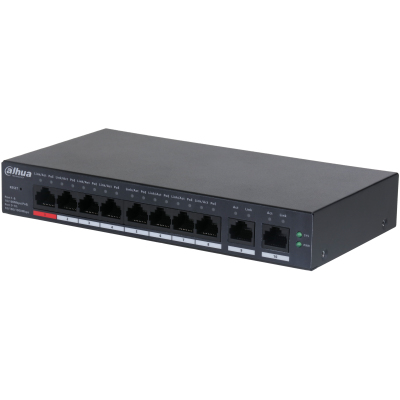 Dahua Technology DH-CS4010-8ET-110 network switch Managed L2 Fast Ethernet (10/100) Power over Ethernet (PoE) Black