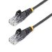 StarTech.com 7m Black Slim CAT6 Ethernet Cable, Snagless, 100W PoE, UTP, LSZH, 28AWG Pure Bare Copper Wire, Slim RJ45 Network Patch Cord w/Strain Reliefs, Individually Tested