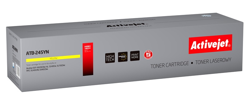 Activejet ATB-245YN toner (replacement for Brother TN-245Y; Supreme; 2200 pages; yellow)