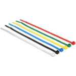 DeLOCK 18626 cable tie Nylon Black, Blue, Green, Red, Transparent, Yellow 200 pc(s)