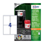 Avery B3483-50 self-adhesive label Rectangle Permanent White 200 pc(s)
