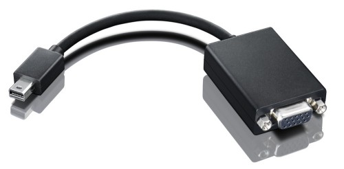 Lenovo 0A36536 video cable adapter VGA (D-Sub) Mini DisplayPort Black