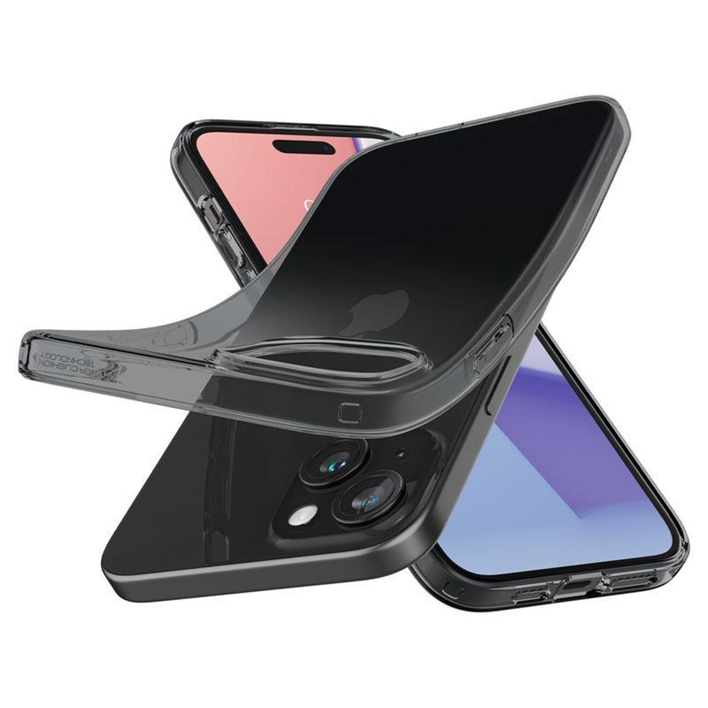 EU Product - Crystal Flex Case for iPhone 15 Plus - Gray/Transparent thumbnail