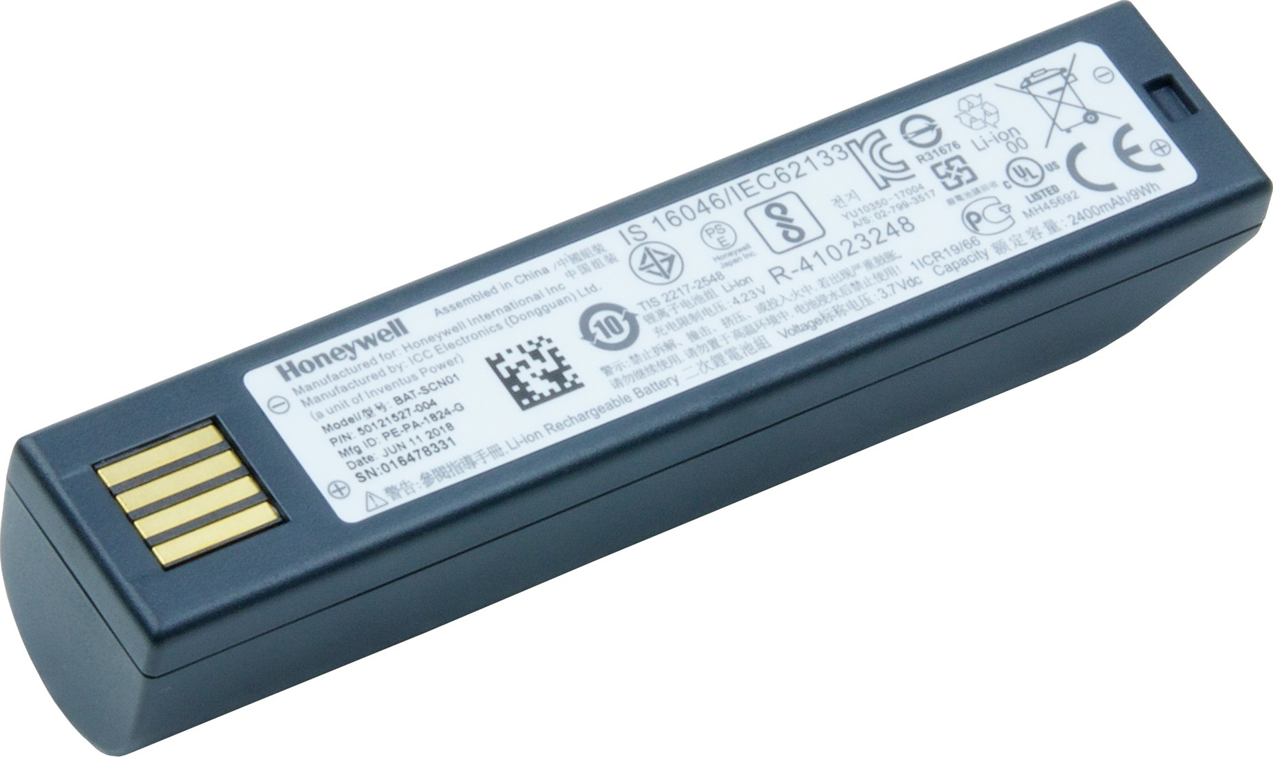 Image of Honeywell BAT-SCN01A barcode reader accessory Battery