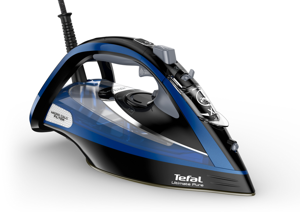 Tefal FV9848E0 iron Dry & Steam iron 3200 W Black, Blue, Metallic
