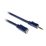 C2G 50ft Velocity™ 3.5mm Stereo Audio Extension Cable M/F audio cable 15 m Blue