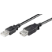 Microconnect USBAAF01B USB cable USB 2.0 0.1 m USB A Black