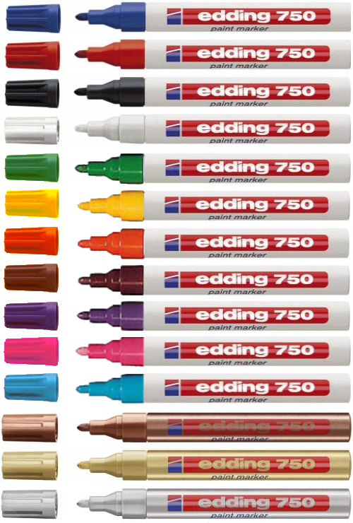 Edding 750 Silver 10 pc(s)