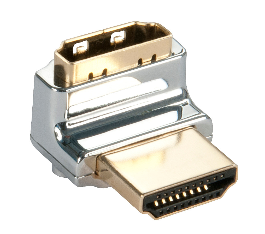 Image of Lindy CROMO HDMI Adapter 90° down