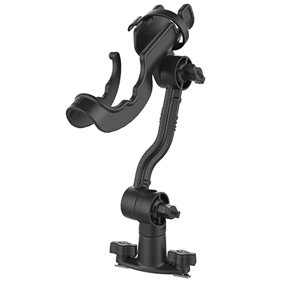 RAM Mounts RAM ROD Fishing Rod Holder with Extension Arm & Dual T-Bolt Track Base