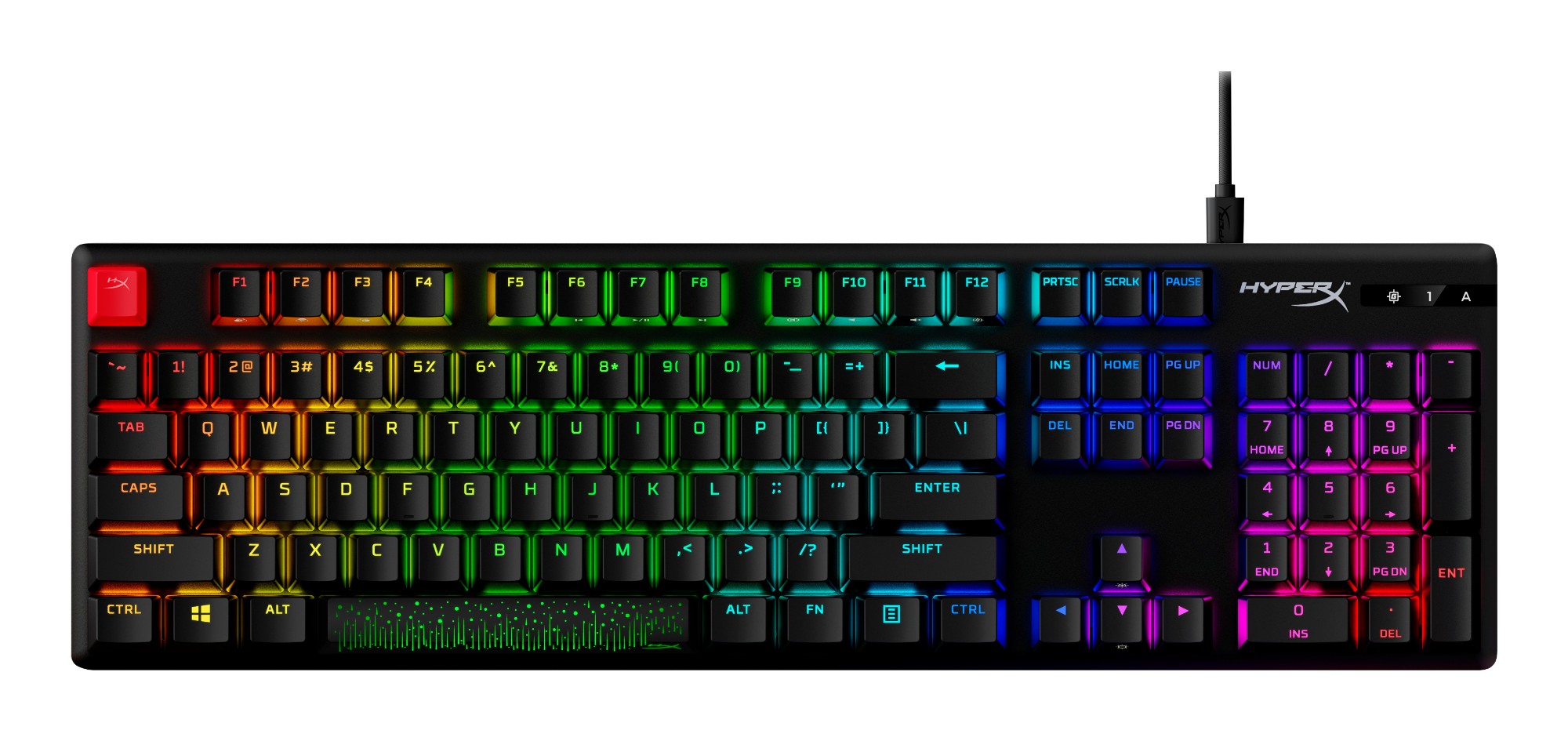 HyperX Alloy Origins PBT HX Aqua - Mechanical Gaming Keyboard