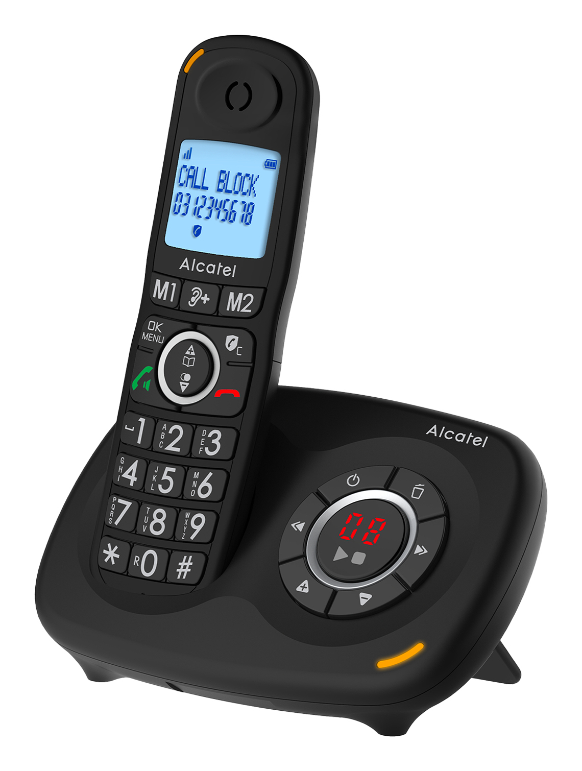 XL595B Voice DECT telephone Caller ID Black