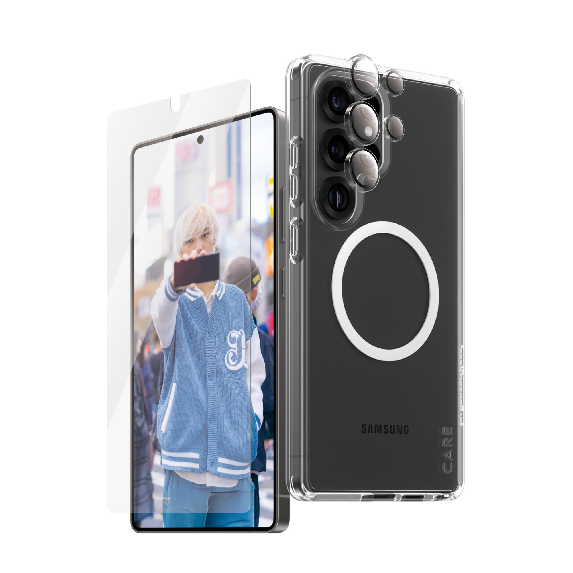 PanzerGlass Â® | CARE by Â® Flagship 3-in-1 Bundle Samsung Galaxy S25 Ultra