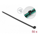 DeLOCK Cable tie cold resistant L 380 x W 7.6 mm black 50 pieces