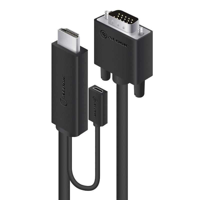 Image of ALOGIC 2m HDMI to VGA Cable with USB Power