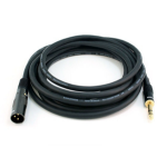 Monoprice 4763 audio cable 179.9" (4.57 m) 6.35mm TRS XLR (3-pin) Black