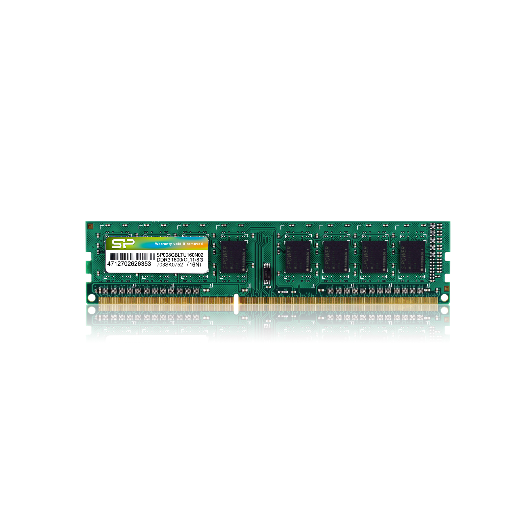 Image of Silicon Power 8GB DDR3 1600 MHz memory module 1 x 8 GB