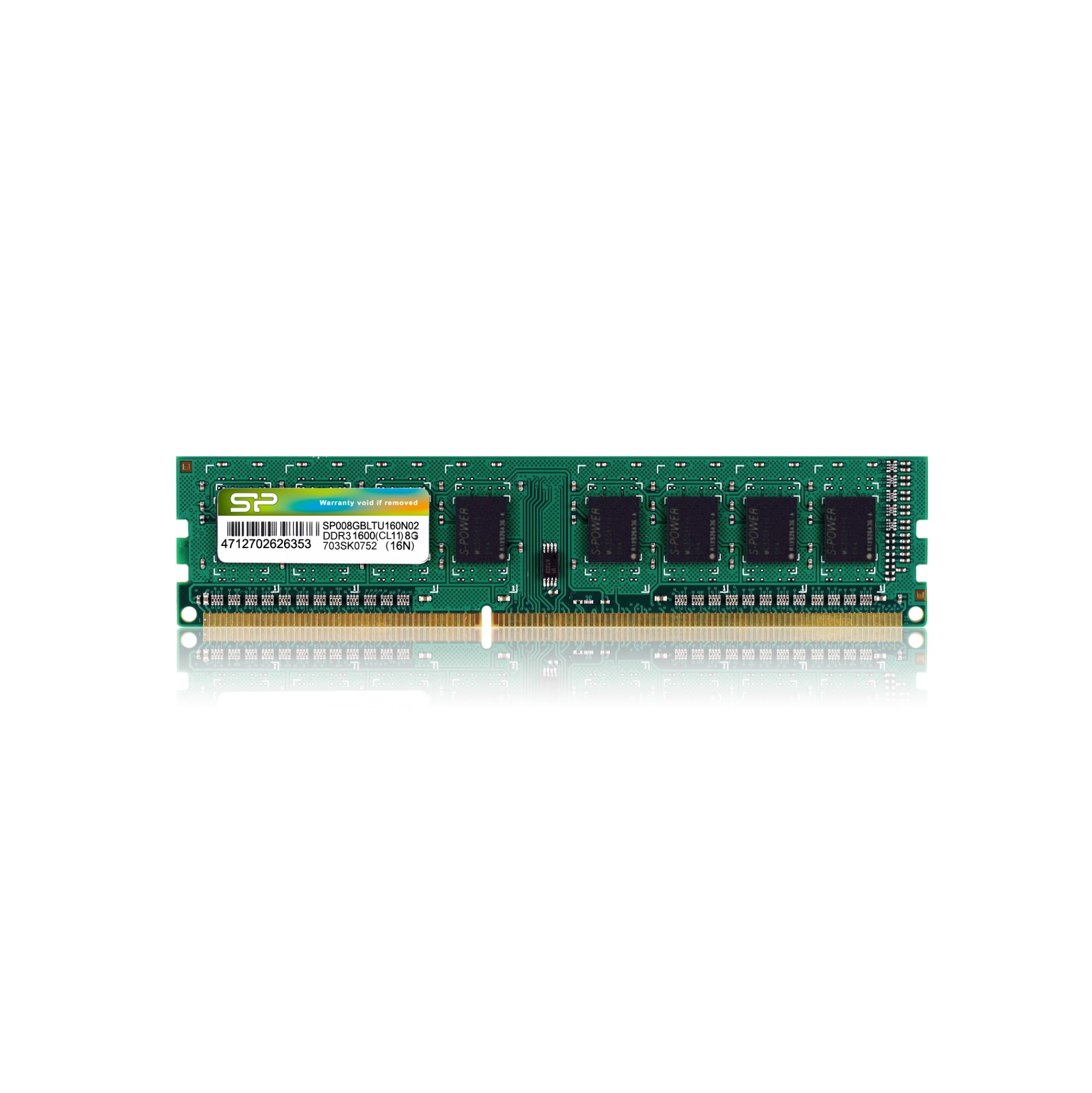 SP008GBLTU160N02 Silicon Power DDR3 8GB PC 1600 CL11 Silicon Pow