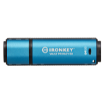 Kingston Technology IronKey Vault Privacy 50 USB flash drive 64 GB USB Type-A 3.2 Gen 1 (3.1 Gen 1) Black, Blue