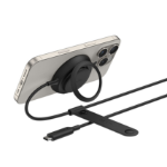 Belkin WIA014HQBK mobile device charger Headphones, Smartphone Black USB Wireless charging Fast charging Indoor