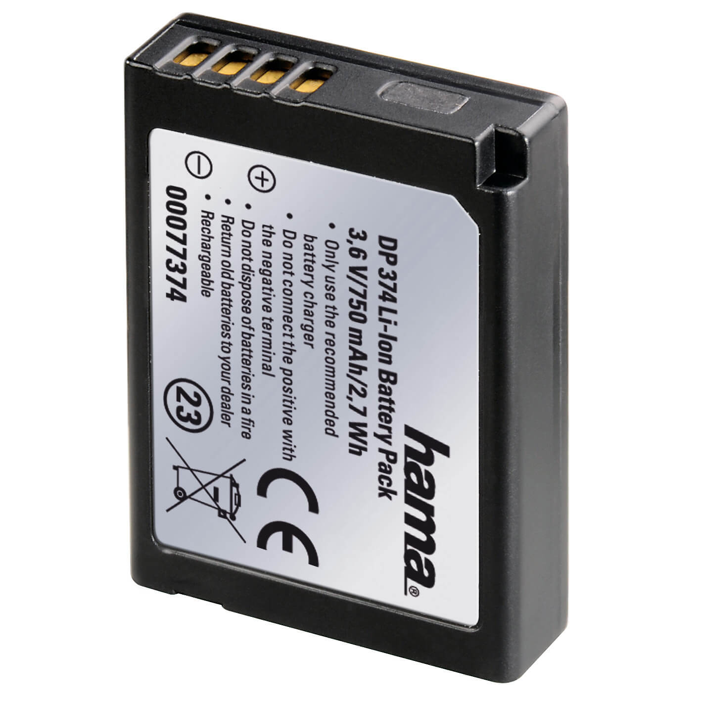 Hama DP 374 Litium-Ion (Li-Ion) 750 mAh