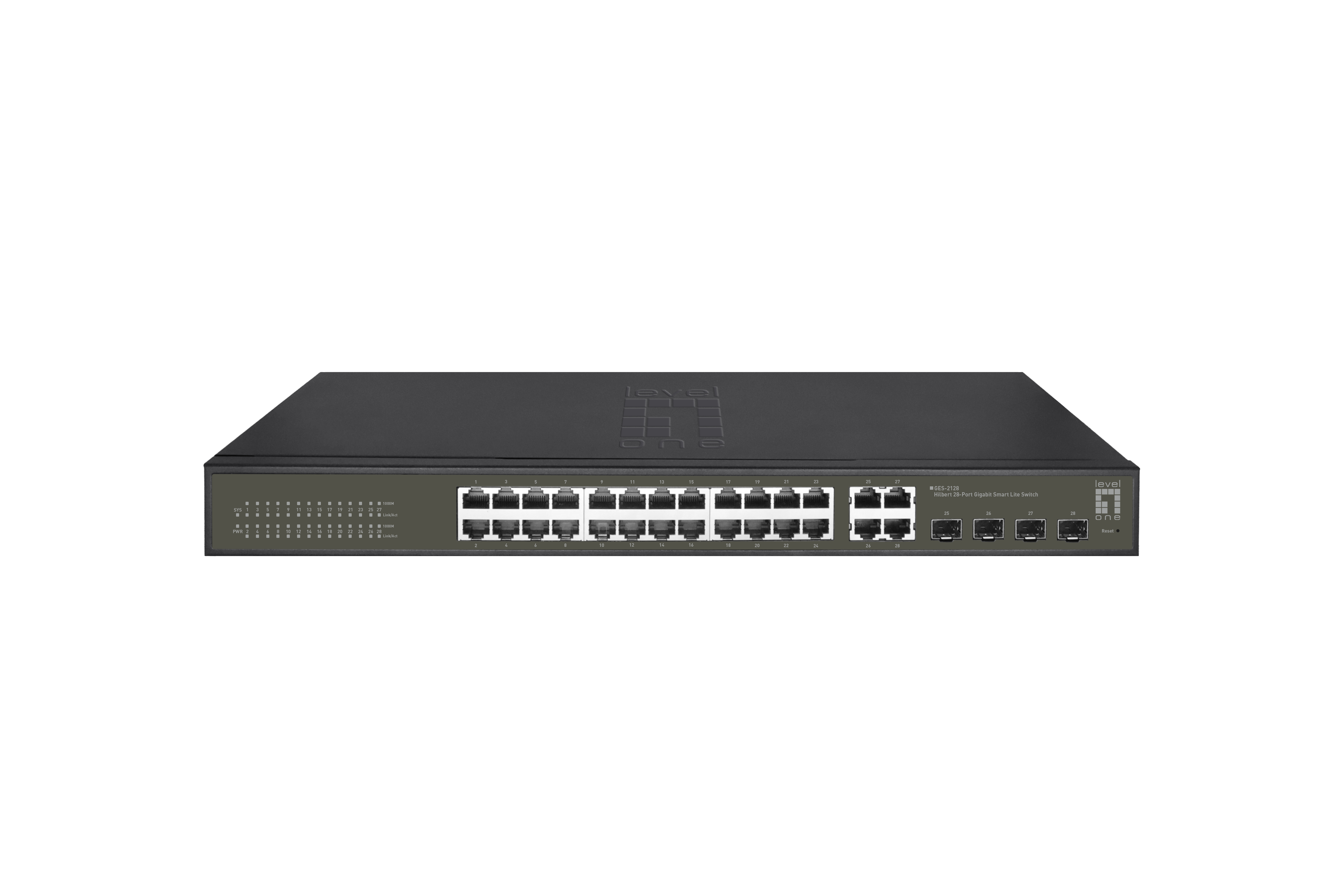 Image of LevelOne Hilbert 28-Port Gigabit Smart Lite Switch, 24 x Gigabit...