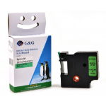 G&G 17018 labelprinter-tape Zwart op groen D1