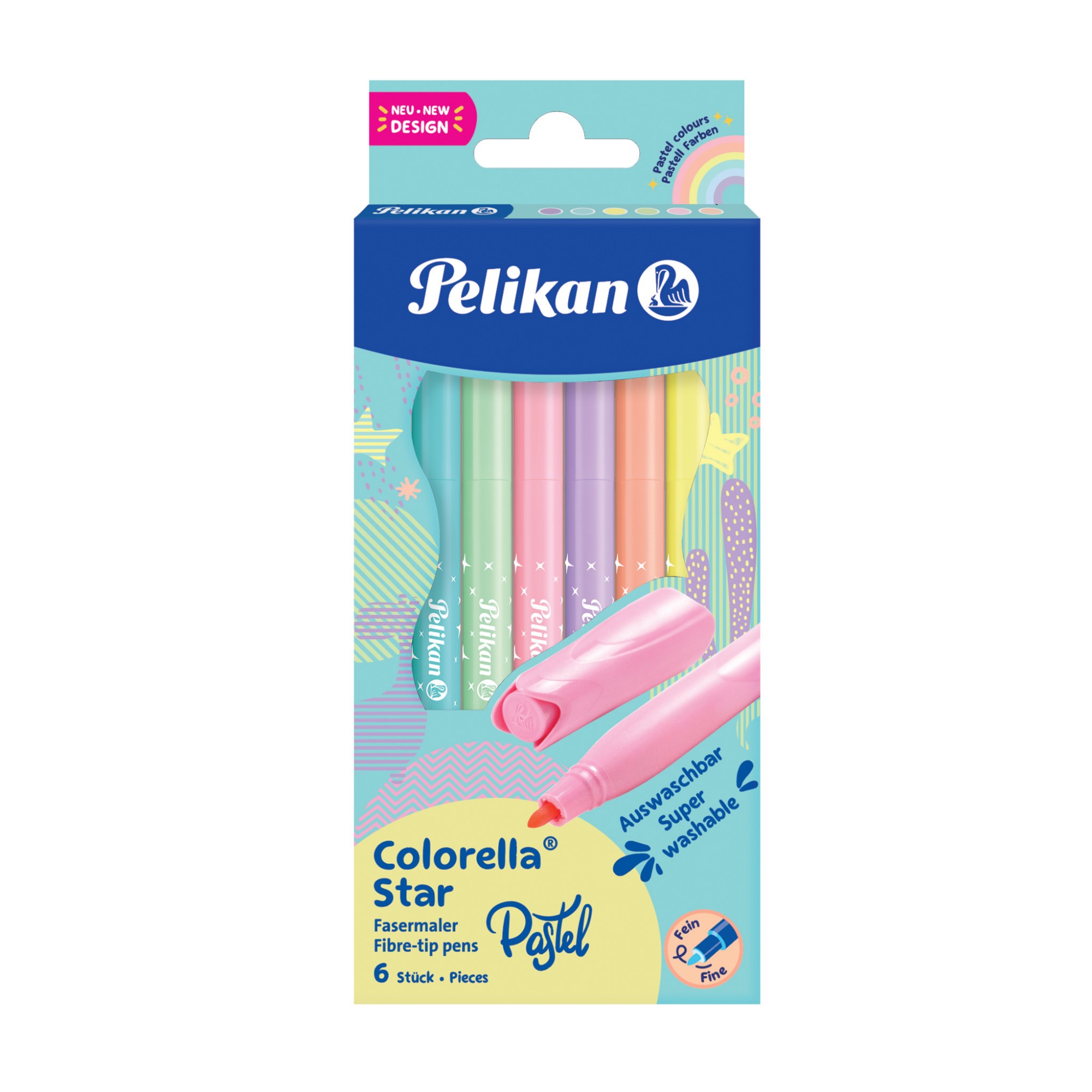Pelikan 822282 felt pen Fine Assorted colours 6 pc(s)