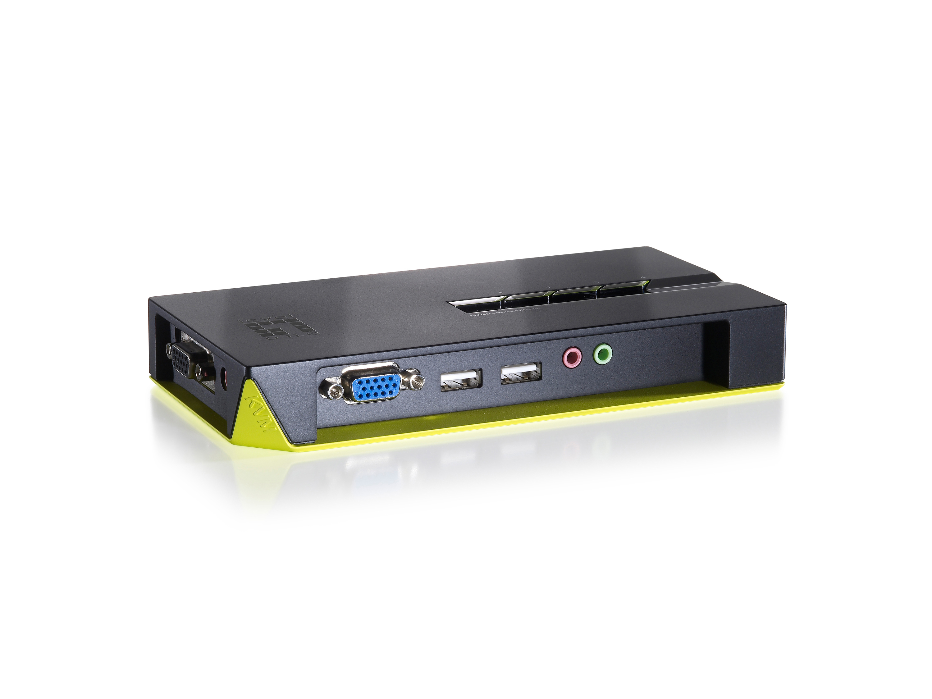 Image of LevelOne 4-Port USB VGA KVM Switch, audio support