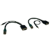 Tripp Lite EZA-VGAAM-2 video cable adapter 1.2" (0.0305 m) HD15&3.5mm Black