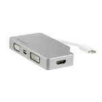 StarTech.com CDPVGDVHDMDP USB graphics adapter 3840 x 2160 pixels Silver