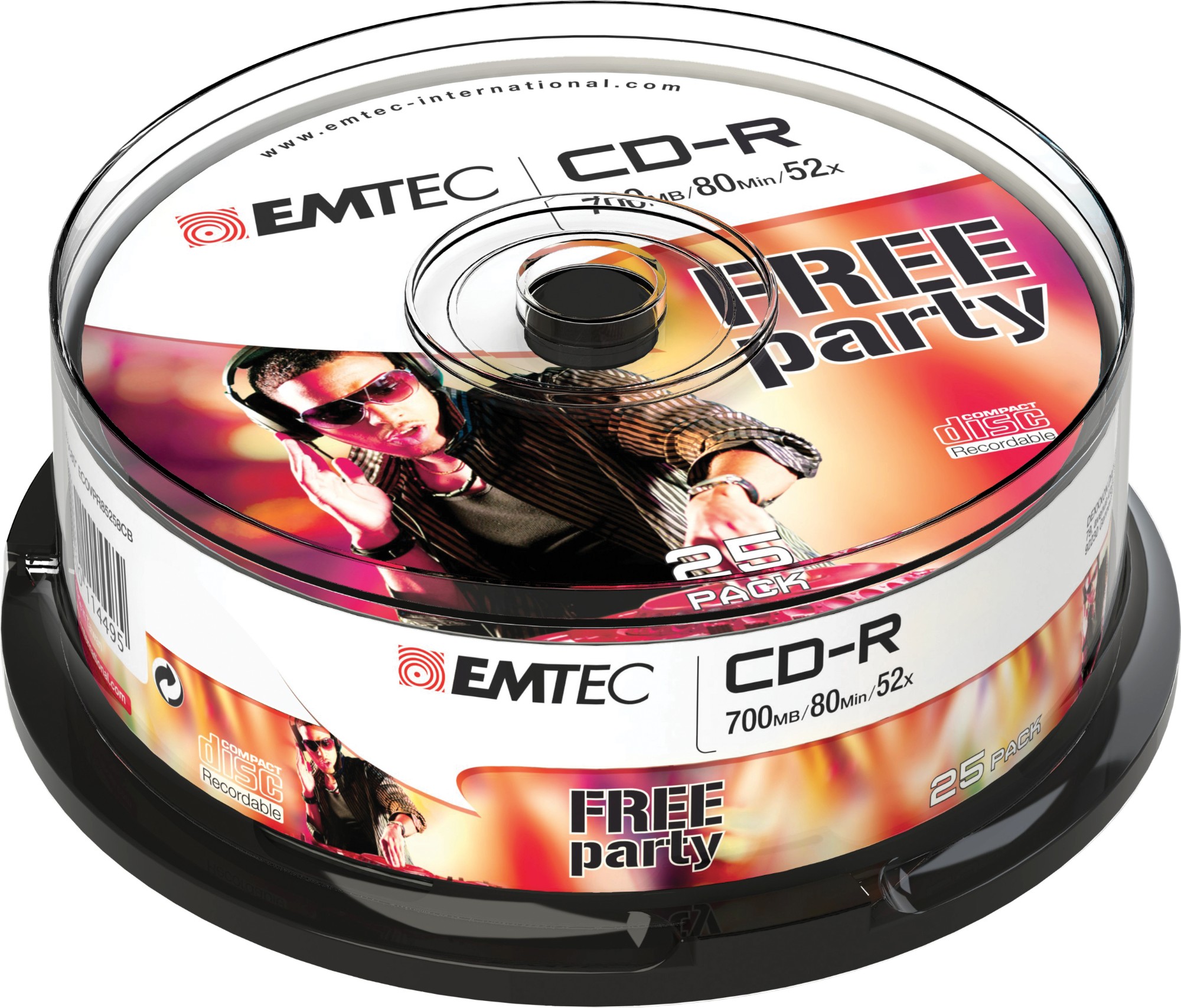 Emtec ECOC802552CB blank CD CD-R 700 MB 52x 25 pc(s)