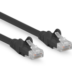 Rocstor Y10C591-BK networking cable Black 59.8" (1.52 m) Cat6a U/UTP (UTP)