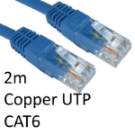 TARGET RJ45 (M) to RJ45 (M) CAT6 2m Blue OEM Moulded Boot Copper UTP Network Cable