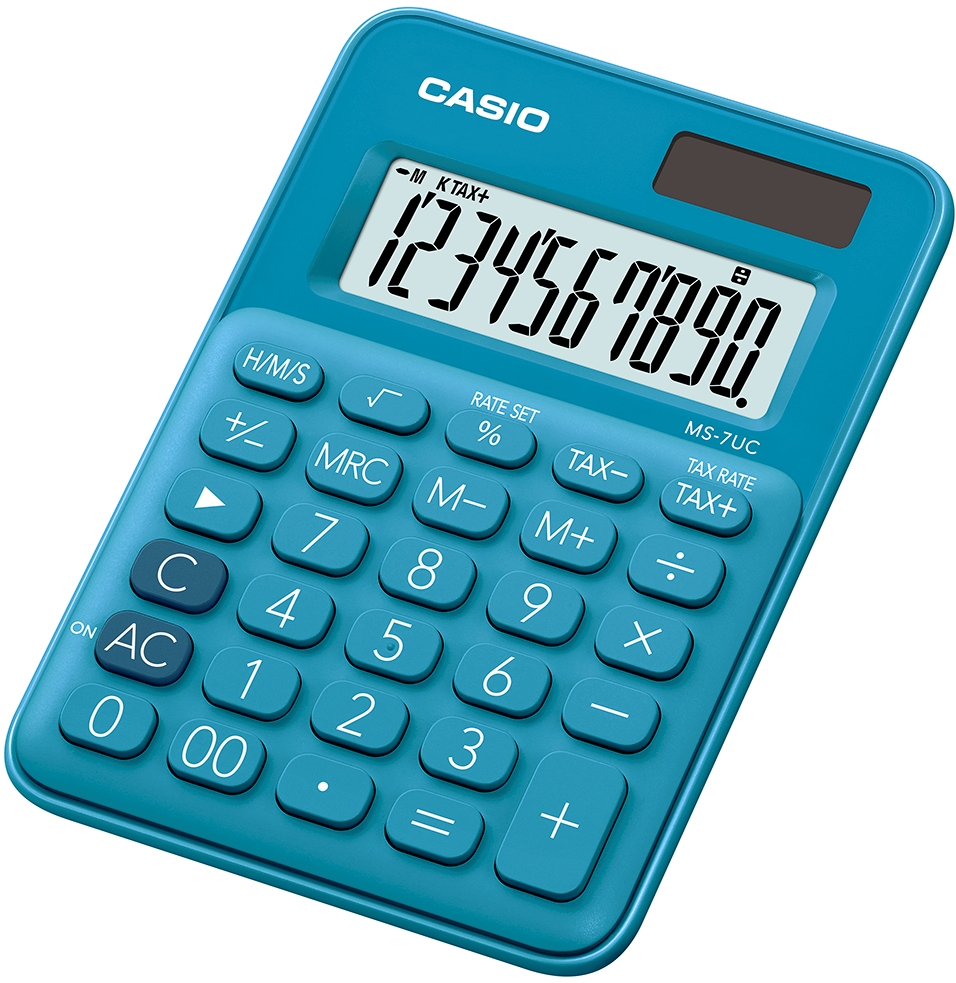 Image of Casio MS-7UC calculator Desktop Display Blue