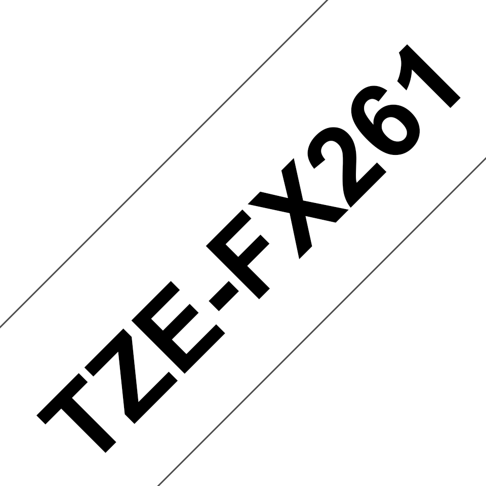 Brother TZE-FX261 DirectLabel black on white Laminat 36mm x 8m for Bro