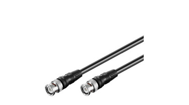 Microconnect BNC/BNC 5m coaxial cable Black