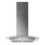 AEG 3000 Series 80cm Curved Glass Chimney Cooker Hood - Stainless Steel