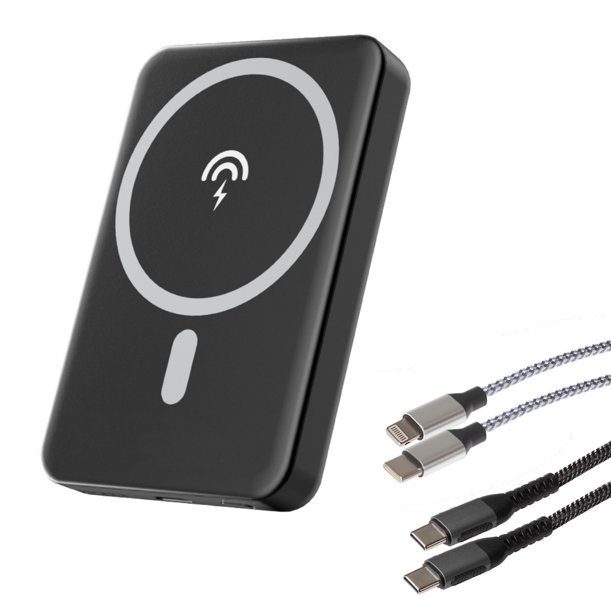 Maplin 5000mAh Power Bank PD Wireless Fast Charging Qi USB-C to USB-C