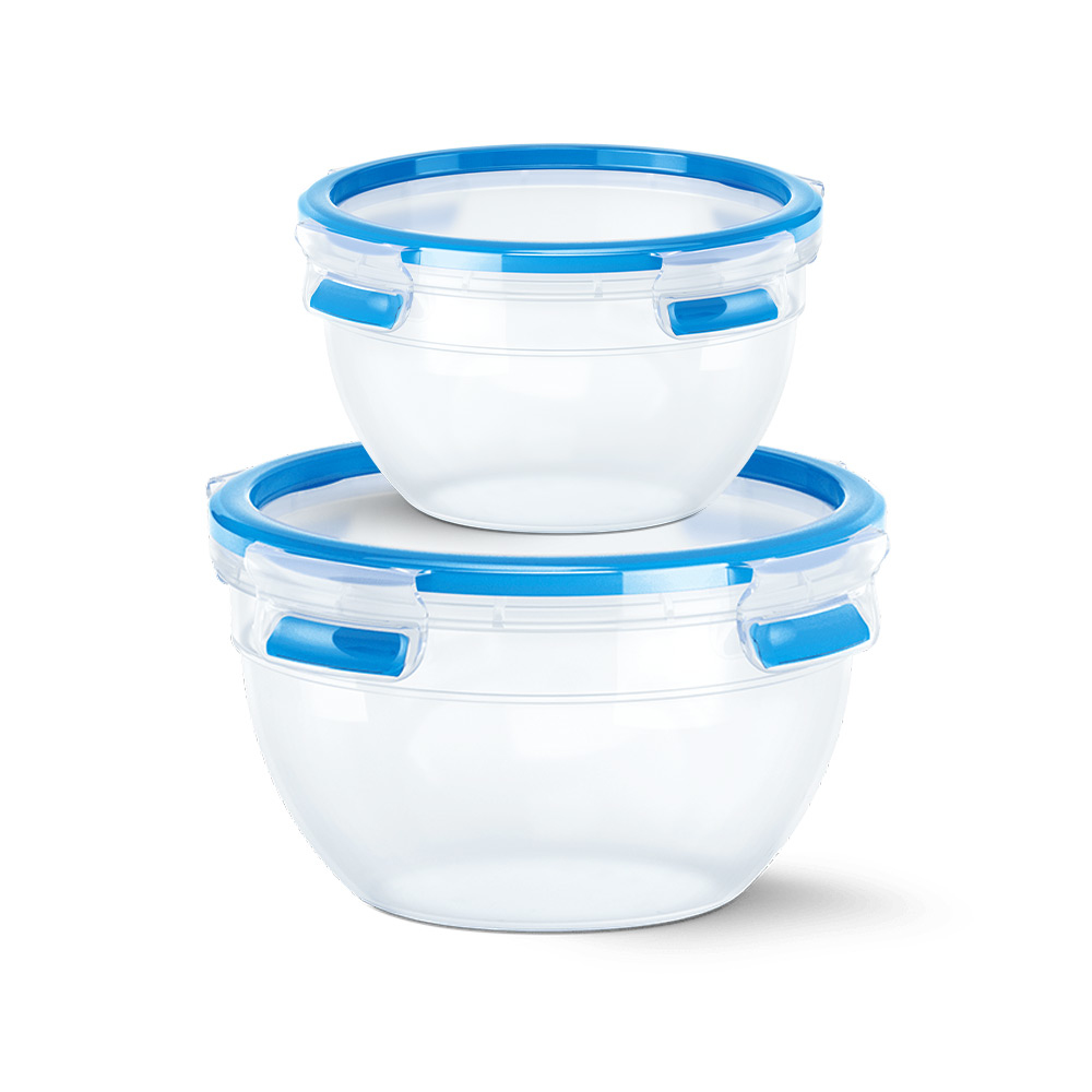 Image of Groupe SEB N1011600 Clip & Close Frischhaltedosen 2er Set rund...