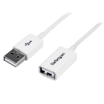 StarTech.com 3m USB2.0 m/f USB cable 118.1" (3 m) USB A 0.48 Gbit/s White