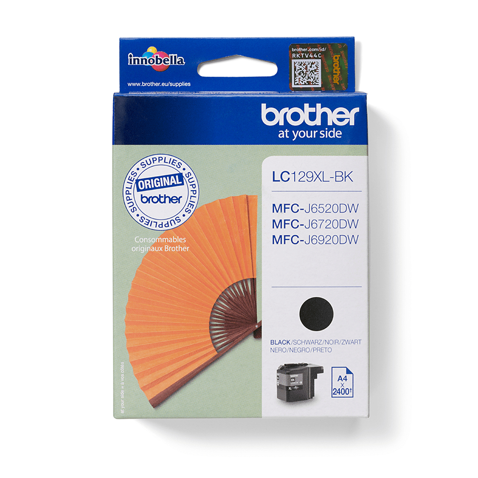 Image of Brother LC-129XLBK Ink cartridge black, 2.4K pages ISO/IEC 24711...