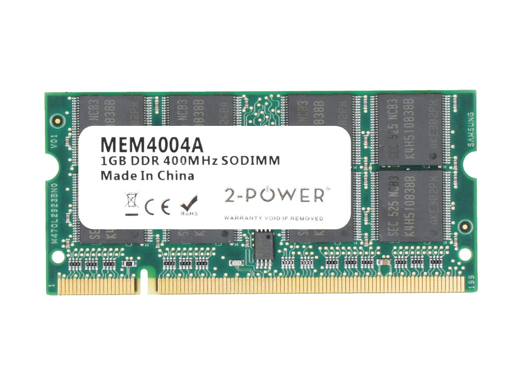 2-Power 1GB PC3200 400MHz SODIMM Memory - replaces 370-11495