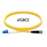 ATGBICS LC-ST OS2, Fibre Optic Cable, Singlemode, Duplex, Yellow, 30m