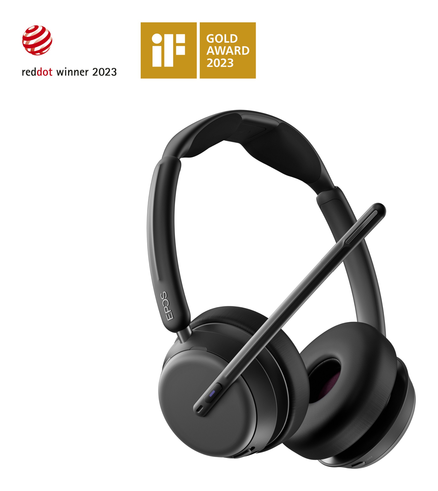 EPOS IMPACT 1061T, Double-side Bluetooth headset with stand