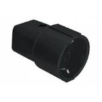 Bachmann 912.170 electrical power plug Type F Black