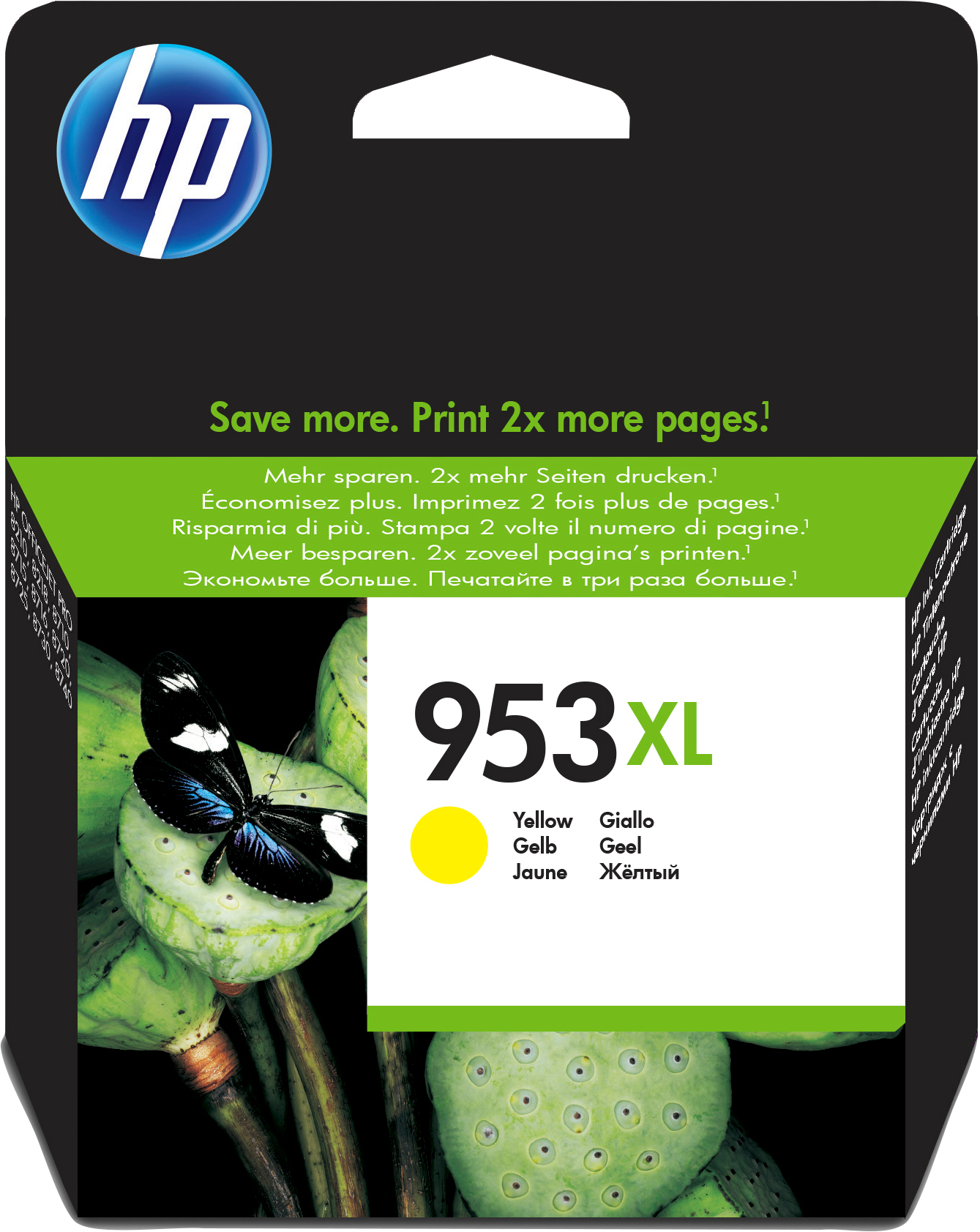 Image of HP F6U18AE/953XL Ink cartridge yellow high-capacity, 1.45K pages...