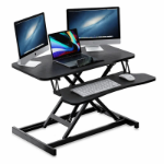 FDL PROLINE SIT/STAND DESKTOP WORKSPACE RISER - BLACK