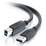 C2G 54175 USB cable USB 3.2 Gen 1 (3.1 Gen 1) 120.1" (3.05 m) USB A USB B Black
